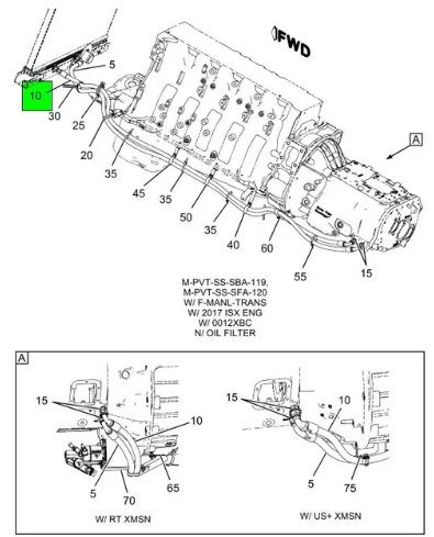 HOSE  ASSEMBLY  TRANSMISSION OIL COOLER
