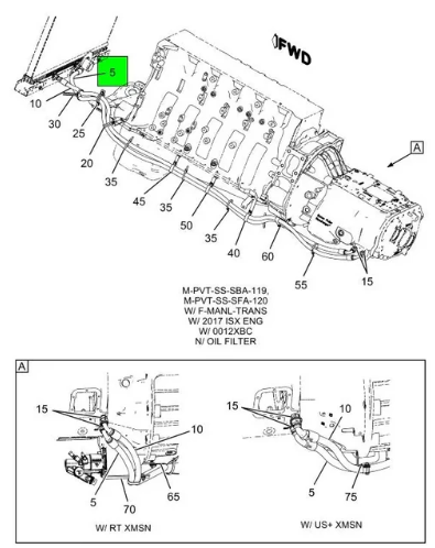 HOSE  ASSY  XMSN OIL COOLER