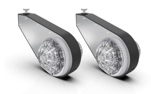 TEARDROP BILLET BLACK MIRROR MOUNT SIDE SIGNAL