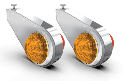 TEARDROP BILLET CHROME MIRROR SIDE MOUNT SIGNAL BRACKET