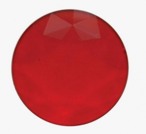 1-3/8'' PLASTIC DOME / MAP LIGHT LENS - RED
