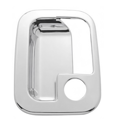 CHROME EXTERIOR DOOR HANDLE COVER FOR 2003+ KENWORTH & 2004+ PETERBILT TRUCK DRIVER