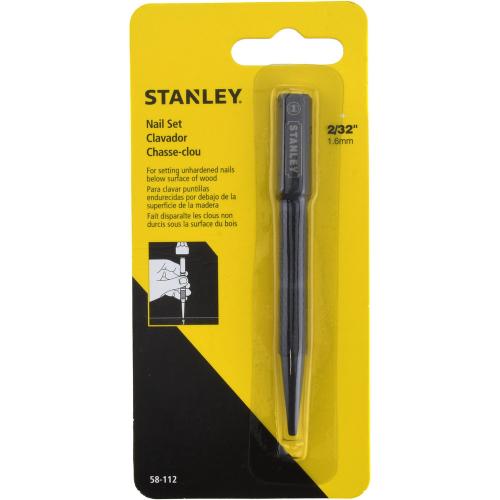 NAIL SET SQUARE HEAD ALLOY STEEL 2/32" TIP