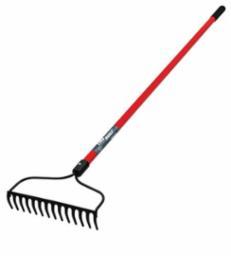 BOW RAKE (5-YR) WELDED 14 TINE 54" FBRGLS HDL