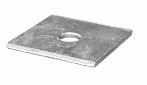 1-1/8" HOLE SQUARE WASHER HDG (3/8" X 3-1/2" X 1-1/8")