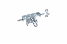 SLIDE BOLT LATCH 6" GALV FINISH W/SCREWS