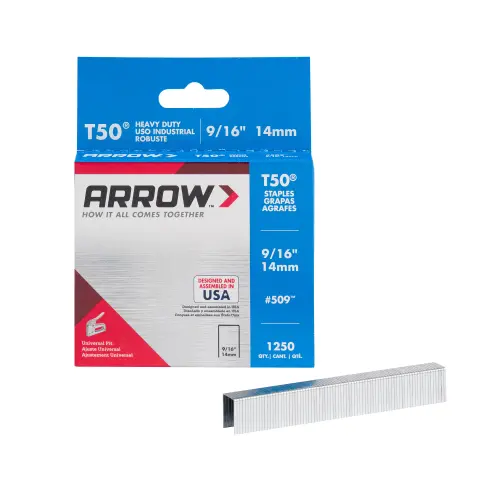 STAPLE 9/16" T50 1250 PER PACK 4PK/BOX