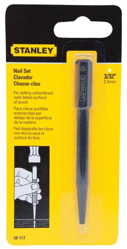 NAIL SET SQUARE HEAD ALLOY STEEL 3/32" TIP