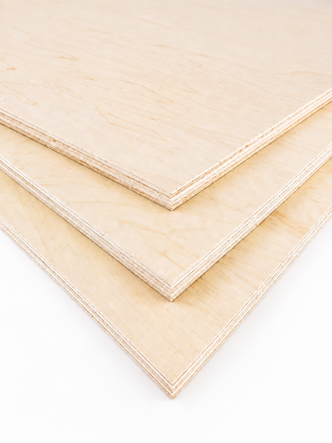 3/4"X4X8 WHITE MAPLE C2|  PREFINISHED CF1S LOW GLOSS |   VENEER CORE