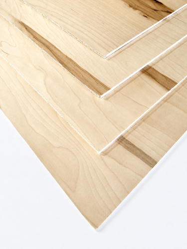 1/4"X4X8 WHITE MAPLE C2|  PREFINISHED CF1S LOW GLOSS |   VENEER CORE