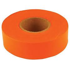 FLAGGING TAPE 150' FLUORESCENT ORANGE