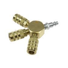 MANIFOLD HEX 1/4" 6PT 3 PORT INTERCHNG DIS