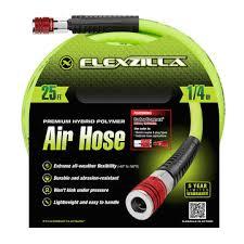 AIR HOSE 1/4" X 25' W/ 1/4" MNPT FITTINGS 300PSI