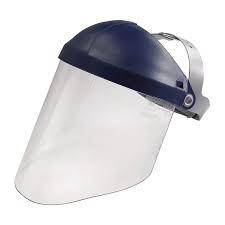 FACE SHIELD CLEAR POLY WITH HEAD GEAR