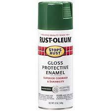 12 OZ SPRAY RUSTOLEUM GLOSS PROTECTIVE ENAMEL HUNTER GREEN 7738