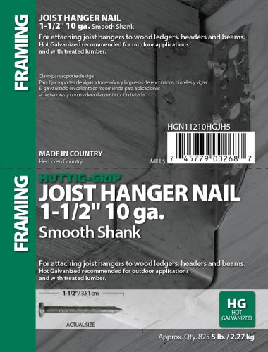 1-1/2 (10 GA) HDG JOIST HANGER NAILS 5#