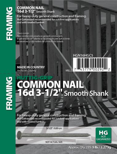 16D HDG COMMON NAIL #5
