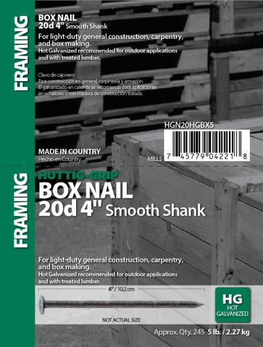 20D HDG BOX NAIL 5#