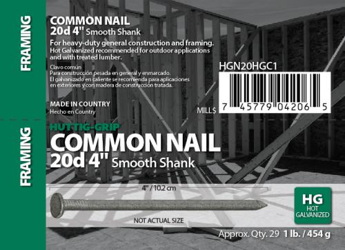 20D HDG COMMON NAIL #1