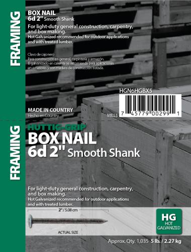 6D HDG BOX NAIL 5#