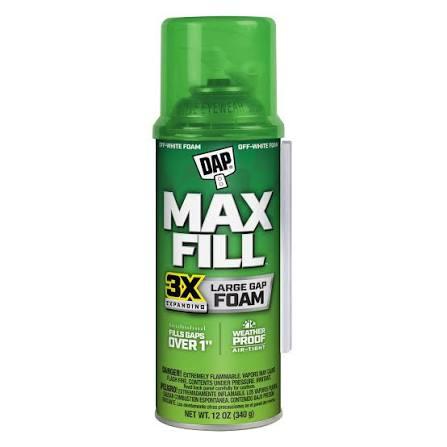 12 OZ DAP TOUCH'N FOAM MAX FILL 3X EXPND 00043
