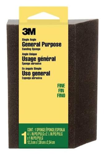 SANDING SPONGE ANGLED 1" THICK MEDIUM