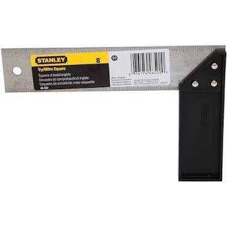 TRY SQUARE PLASTIC HANDLE ALUMINUM BLADE 8"