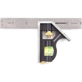 6" POKET COMBINATION SQUARE STAINLESS STL BLADE