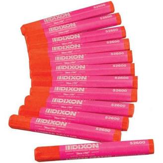 LUMBER CRAYON FLUOR PINK 12/BOX