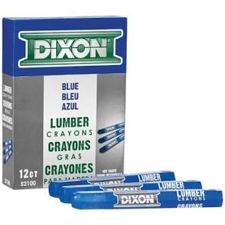 LUMBER CRAYON BLUE 12/BOX