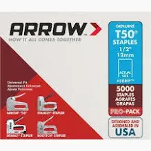 STAPLE 1/2" T50 5M/BOX
