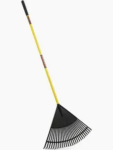 LEAF RAKE H.DUTY 24" STEEL TINES 54" HANDLE
