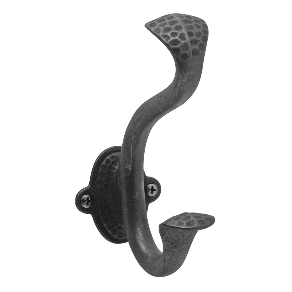 Hook Signature 1-3/8" C/C Craftsman Black Iron