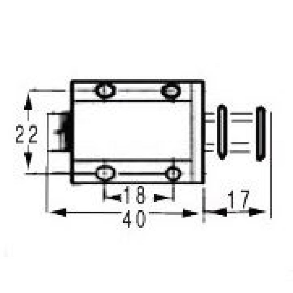 BLACK TCH LTCH  OVAL ZINC STRK