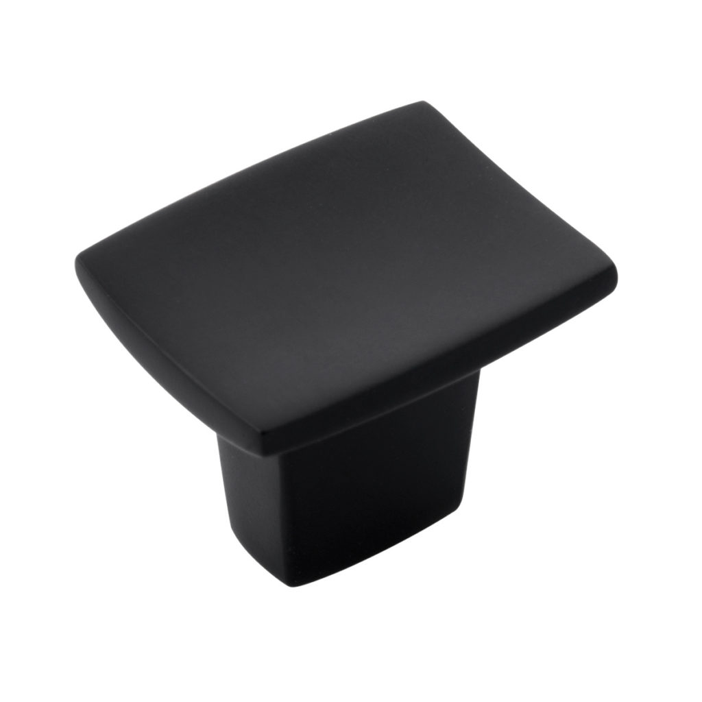 Knob 1-1/4" X 1" Channel Matte Black