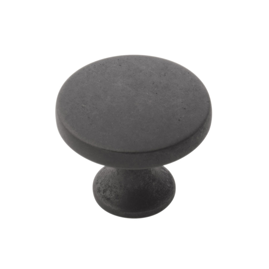 Knob 1-3/8" Dia. Forge Black Iron