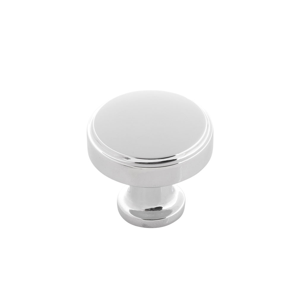Knob 1-1/4" Dia. Piper Chrome