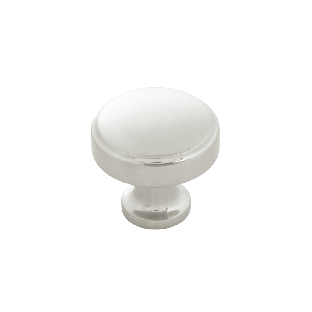 Knob 1-1/4" Dia. Piper Satin Nickel