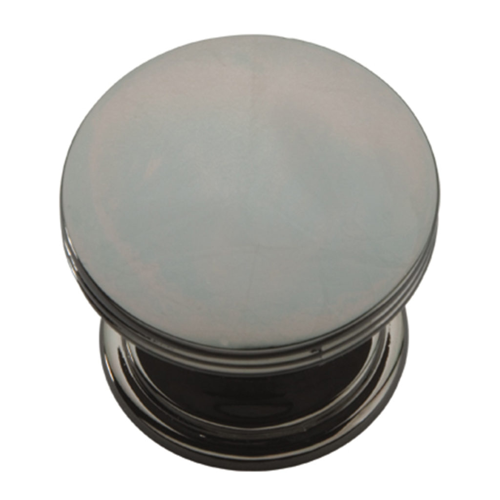 Knob 1-3/8" Dia. American Diner Black Nickel