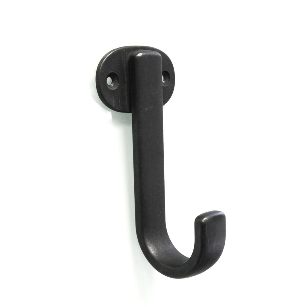 Carded Hook 4-3/4" Long Hooks Black Iron
