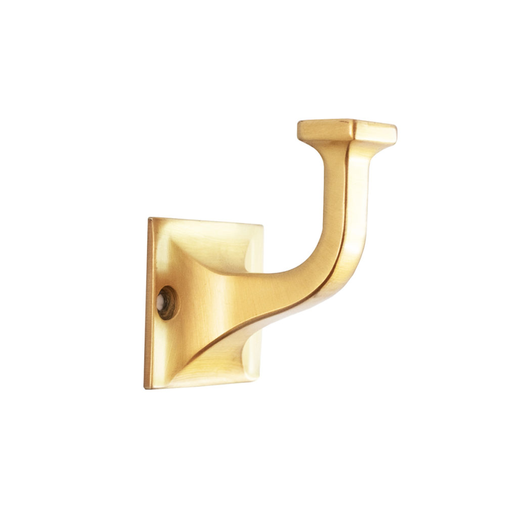 Carded Hook 2-3/4" Long Forge Brushed Golden Brass