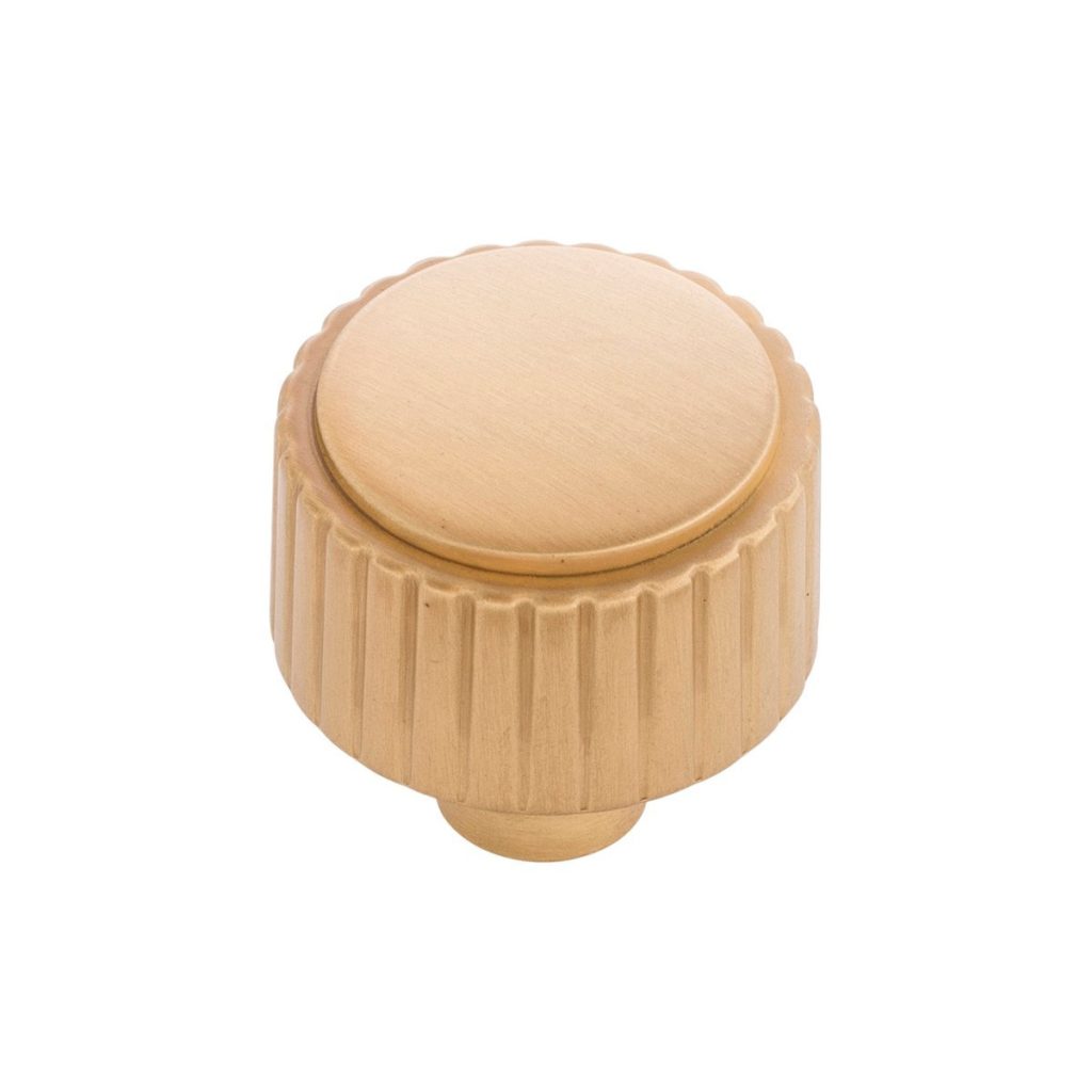 Knob 1-1/4" Dia. Sinclaire Brushed Golden Brass