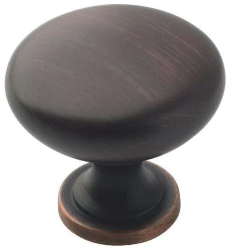 Amerock Edona 1-1/4 Inch Mushroom Cabinet Knob, Oil Rubbed Bronze, Model BP53005ORB