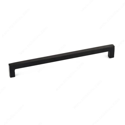 Richelieu Traditional Forged Iron Barn Door Pull, Model BP9466320900, Matte Black