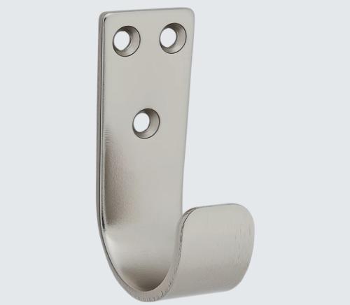 National Hardware Cooper Multipurpose Hook 2-5/16", Satin Nickel, Stand Up, Model # N337-901