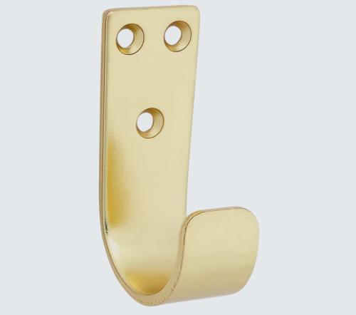 National Hardware Cooper Multipurpose Hook 2-5/16", Brushed Gold, Stand Up, Model # # N337-902