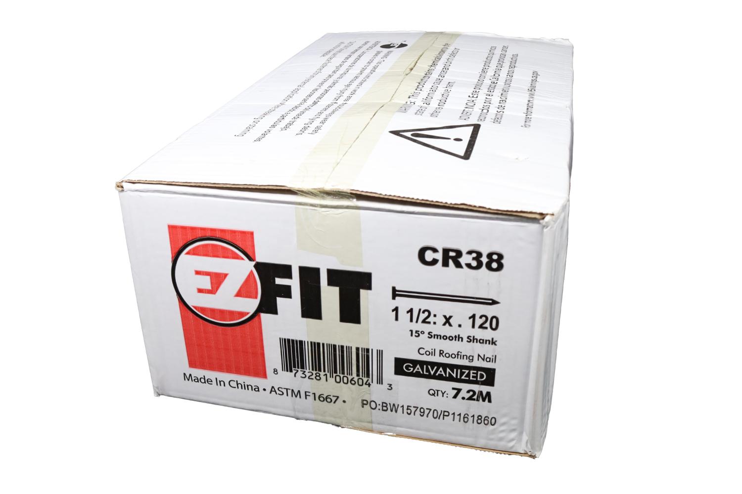 EZ FIT CR38 1-1/2" COIL ROOF NAIL 7.2M CR4DGAL
