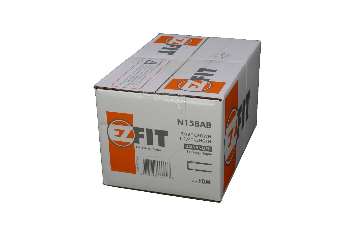 EZ FIT N15BAB 7/16x1-1/4 16GA GAL 10M STAPLE SENCO