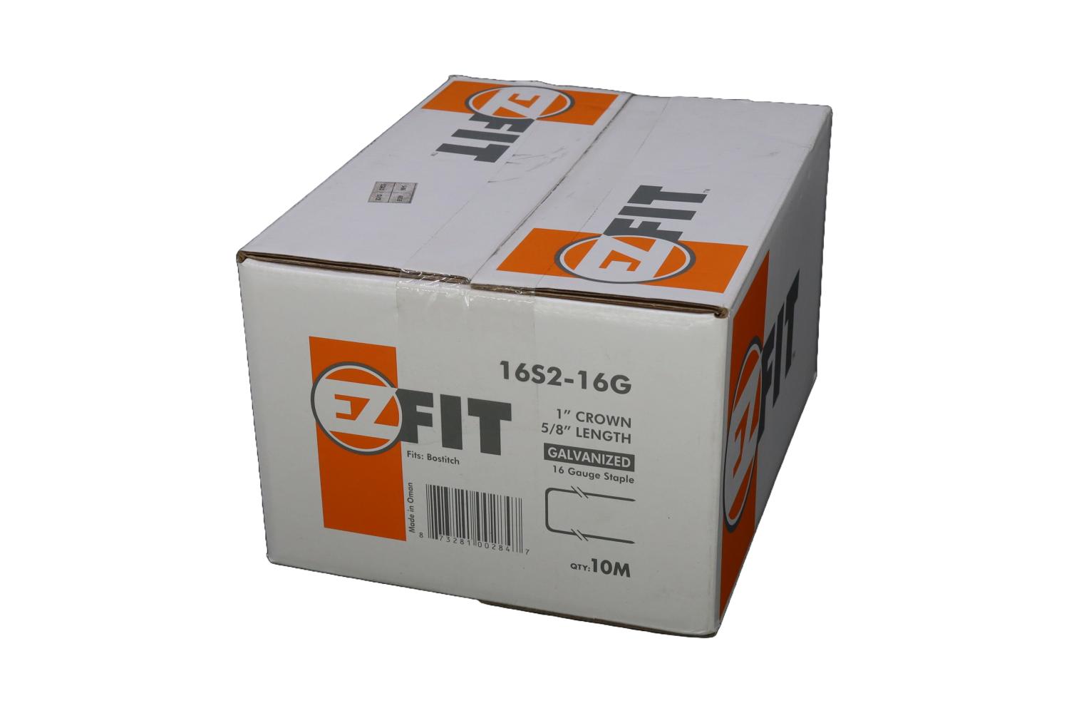 EZ FIT 16S2-16G 1" X 5/8" 16GA GALV STAPLE 10M