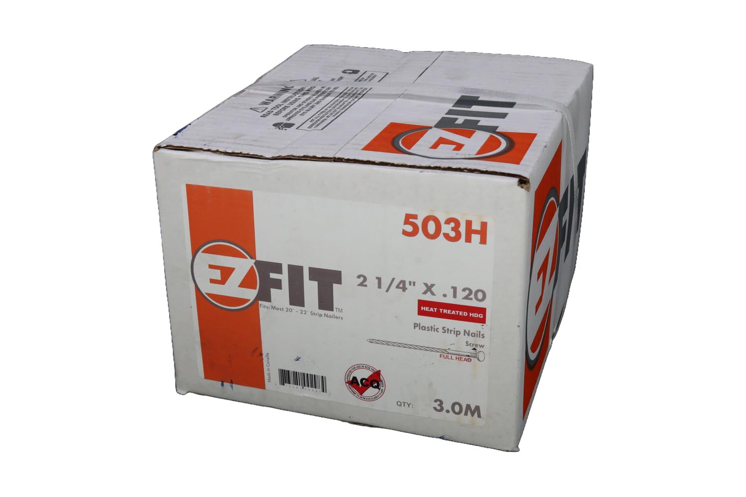 EZ FIT 503H DS22120HDGS 2-1/4X120 3M 21DG STRIP NAIL HDG SCR HARDENED 65702